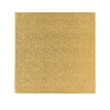 Tortenplatte / Cakeboard 35,4cm quadratisch | aus fester Pappe | golden kaschier