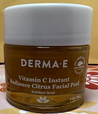 Derma E Vitamin C, Instant Radiance Citrus Facial Peel, 2 oz (56 g) NWOB