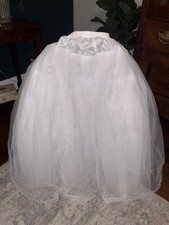 Ivory Tulle Crinoline Petticoat for Wedding Dress Costume Multi-Layer