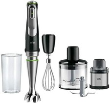 Image of Braun MQ9138XI Hand Blender Chopper & Grinder MultiQuick 9 0.6L 1200w Black
