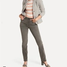 Betabrand Yoga Denim Straight Leg Pull On Stretch Jeans Women XLP Gray