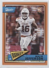 2018 Panini Classics Rookies Timeless Tributes Orange 25/25 Malik Jefferson 1u6