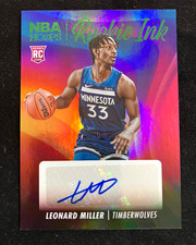 2023-24 Panini NBA Hoops - Rookie Ink Leonard Miller #RI-MIL Green (AU, RC)