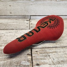 1995 Viscount Red Made With Kevlar Stitched Cro-mo Rail Saddle Mtb Bmx Seat