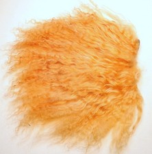 OOAK Tibetan Lamb Mohair Doll Hair Wigs, Reroot 4 x 4-1/2 " Apricot Blond