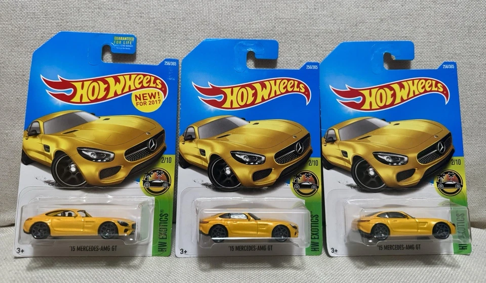 🔥Hot Wheels '15 Mercedes-AMG GT~GT3~ERROR~HW Exotics~Legends Of Speed~Juego de 4 Foto 2 de 4