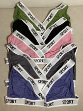 Sport Bras Wire-Free Light Support Sports Yoga Sleep Bra 5 Pack NEW Mixed Colors