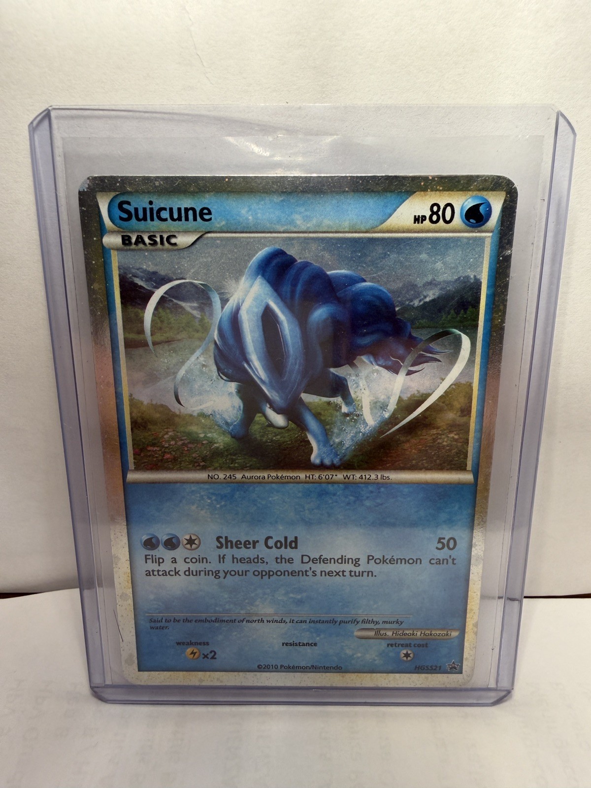 Suicune ⭐️ HGSS21 Holo Promo HGSS Black Star Promos 2010 Pokemon NM