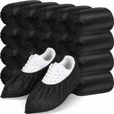 200 Pcs Shoe Covers Disposable, Non-woven Fabric Booties Covers,Large  Non S...