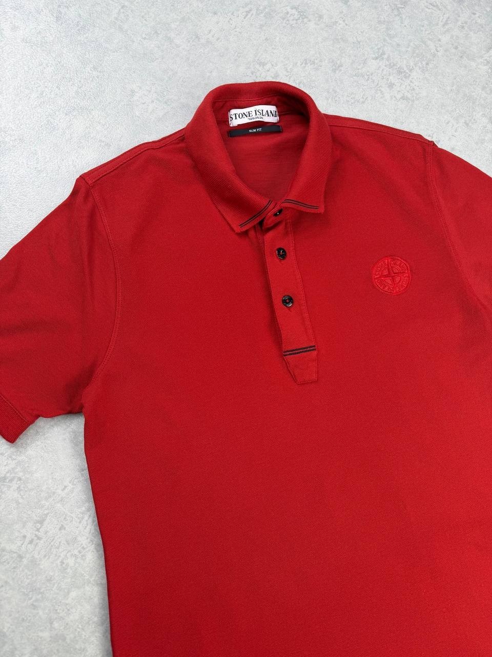 Stone Island Coral Polo Shirt Slim Fit Size L 100% Cotton Duties Paid (USA) thumbnail 3