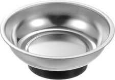 Stainless Steel Round Magnetic Tray 3 Inch Parts Holder for Socket Screws Nuts