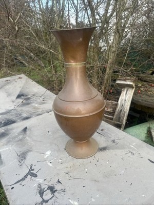 Vintage große Kupfer Vase 50 cm hoch