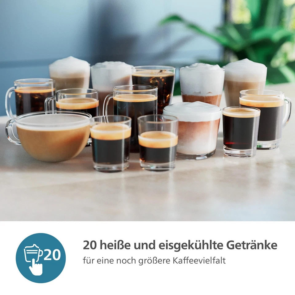 PHILIPS EP5547/90 Serie 5500 LatteGo 19 Kaffeespezialitäten Kaffeevollautomat Sc - Bild 3 von 3