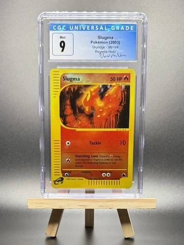 2003 POKEMON SLUGMA REVERSE REV HOLO FOIL #98 E-SERIES SKYRIDGE CGC 9 WOTC