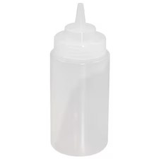 Crestware Sb16cw Squeeze Bottle, Plastic, Clear, 16 Oz., Pk12