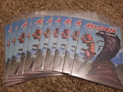 Red Sonja Empire Of The Damned 4 Lot Of 10 Copies Linsner Cover B Dynamite 2024 