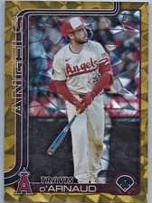 2025 Topps Update TRAVIS D'ARNAUD #US33 Gold /50 Los Angeles Angels