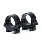 Pair 1" Scope Rings Low Profile Rifle Scope Mount Ring for Picatinny Rail Black