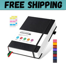 Hardcover Lined Notebook Journal For Writing 320 Pages Leather Thick College NEW