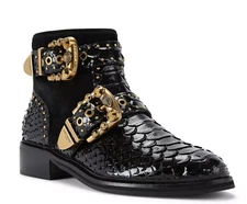 NWB Kurt Geiger London Black Suede Leather Maddox Studd Ankle Bootie Boots 6  36