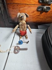 Vintage German Schuco Tumbling Somersault Wind Up Mouse Toy Figure W/Key WORKS