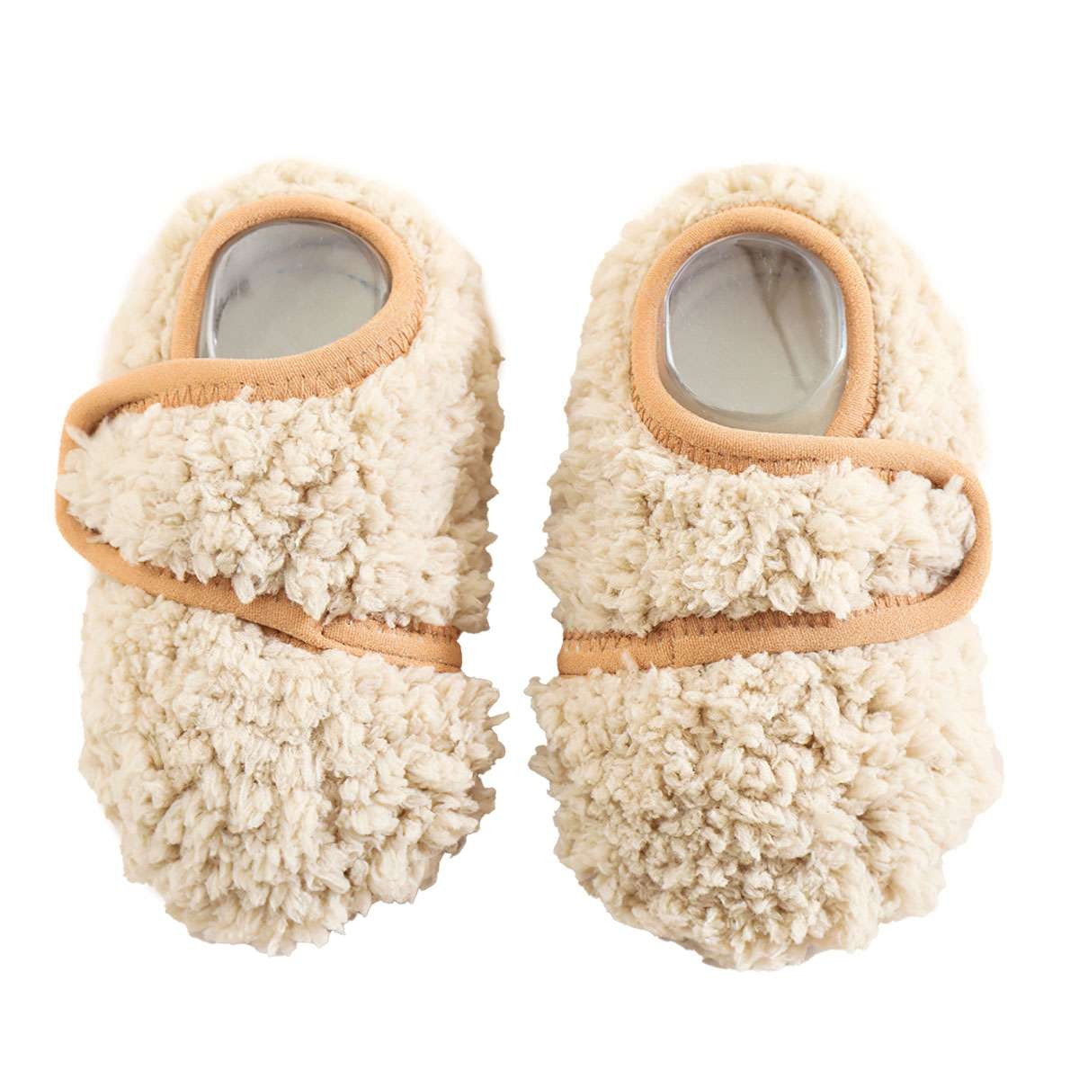 Newborn Toddler Slip-on Plush Fur House Shoe Winter Slipper with Non-slip Grip