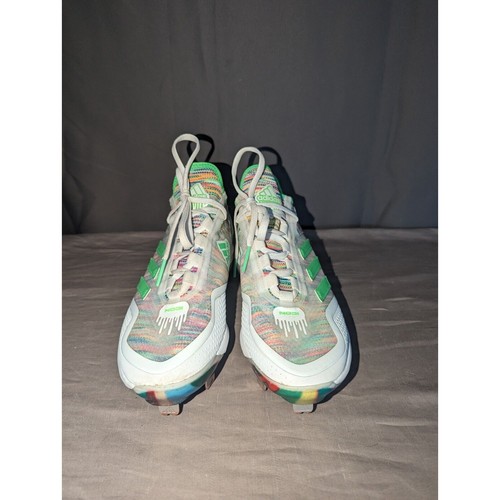 Adidas tacchetti da baseball uomo taglia 7 verde fluo Icon 7 Boost Dripped Out FZ0319 - Foto 12 di 16
