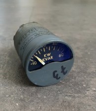 Antique Airplane Cockpit Dial - Voltron Products - Vintage Wattmeter/Varmeter