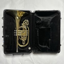 Jupiter Quantum Marching Mellophone w/ Case Brass 2 Mouthpieces 1 Stuck