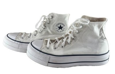 Converse Chuck Taylor All Star Platform High Top Canvas LaceUp Sneaker  #328