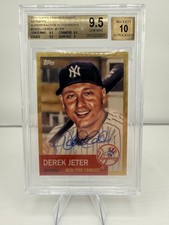 2019 TOPPS TRANSCENDENT 53TOPPS SUPERFRACTOR AUTOGRAPHS #53 DEREK JETER BGS 9.5
