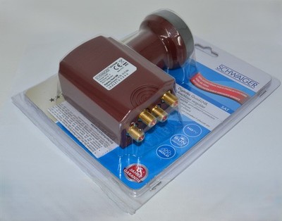 Schwaiger SPS 7944 R 531 SUN PROTECT Digitales Quad LNB 40 mm Wetterschutz
