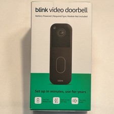Blink Wireless Home Security BLACK  2nd Gen/2025 MODEL VIDEO DOORBELL NEW 