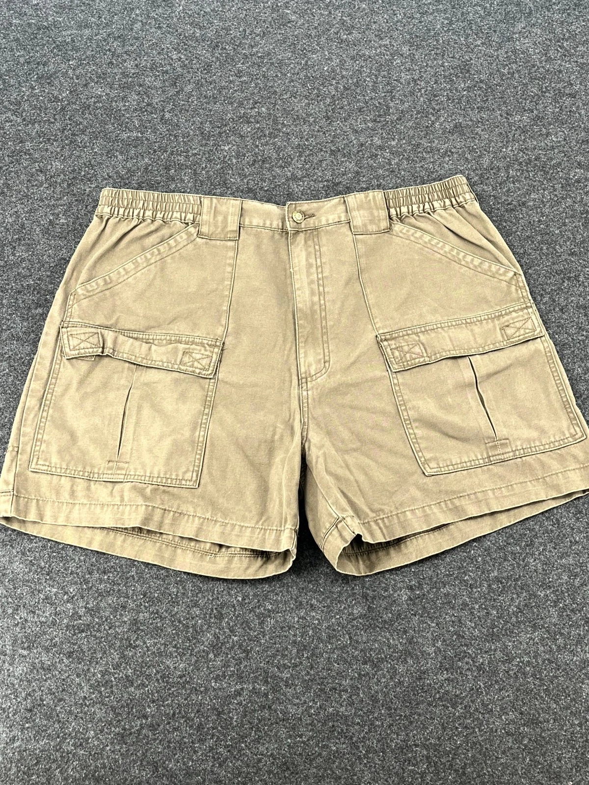 Cabela's Outdoors Cargo Shorts Mens 40 Brown Cotton High Rise Climbing Hiking
