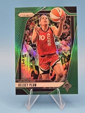 Kelsey Plum 2024 Panini Prizm WNBA Green Prizm Card- #77 Las Vegas Aces