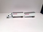 PEM Volvo Cab Double Pup Trailer Watkins Trucking 1/64 Semi Truck Diecast READ.