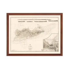 Old Map of Saint Croix,  1958 - Vintage Saint Croix  Art