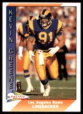 Kevin Greene 1991 Pacific #253 Rams NFL READ FREE SHIPPING AutographDen