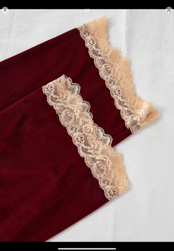 4 piece Burgundy Red Robe Shorts Camisole & Bottoms Lounge night Set New size 12 - Picture 3 of 6