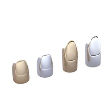 5 Pack Multifuntional Nail Rings Easy to Wear Manicure Jewelry Finger Tip Rings