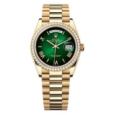 Rolex Day-Date 36 128348RBR Green Graduated Diamond