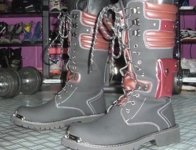Addax Ridge Boots Gr 43 neu gothic Punk Stiefel outdoor Motorradstiefel
