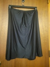 Gilligan  O  Malley Black Half Slip Skirt Women  s Size XL Nylon Spandex