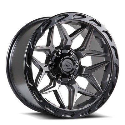 Lock Off-Road LC07 Matrix 20x9 5x5.0/5.5 0mm Matte Gray/Black MATRIX-2921MGMBR