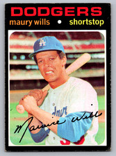 1971 TOPPS #385 MAURY WILLS LOS ANGELES DODGERS