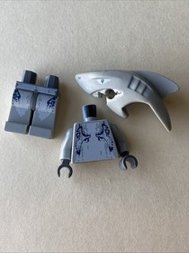 2)Manta + Shark Warrior Lot 8077 8073 Atlantis Trident LEGO&reg; Minifigure Figure