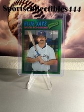 Davis Schneider 2026 Topps Heritage Chrome Green Bordered 91/99 Toronto Blue Ja