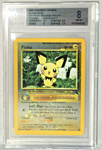 Pichu graded BGS 8 for sale on eBay