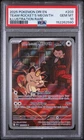 2025 POKEMON DRI EN-DESTINED RIVALS #203 TEAM ROCKET'S MEOWTH PSA 10