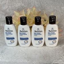 4 X Aveeno Skin Relief Moisturizing Lotion Therapeutic Travel 1 oz Ea  4oz Free